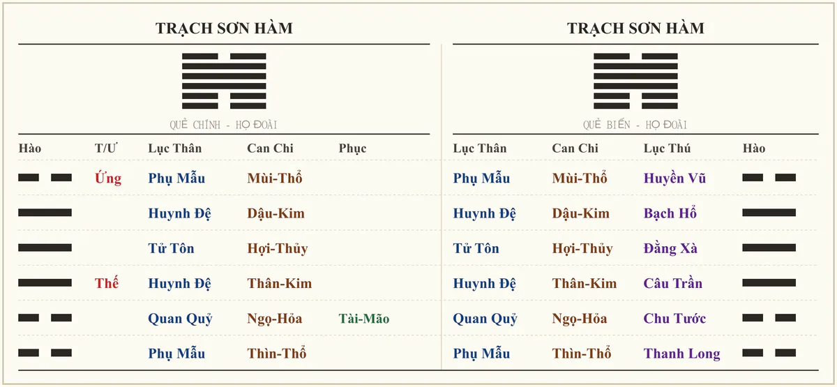 Quẻ Trạch Sơn Hàm - ví dụ xem bệnh